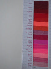 Load image into Gallery viewer, 62% off 15mm wide fold over elastic when you buy a 50 yard roll- approx. 45.6m Choose colour from menu- Delivery time approx. 2 weeks 20mm Fold over elastic FOE foldover elastic