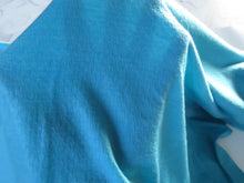 Load image into Gallery viewer, 1.5m Malibu Blue Eyelet 51% Merino 34% tencel 15% nylon 150g Knit Fabric 160cm