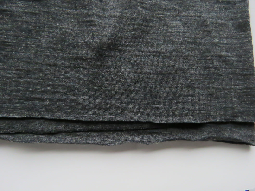 2m Jupiter Charcoal 100% merino jersey knit 165g 150cm- precut