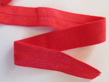 Load image into Gallery viewer, 4.3m Fire red 15mm fold over elastic foldover FOE