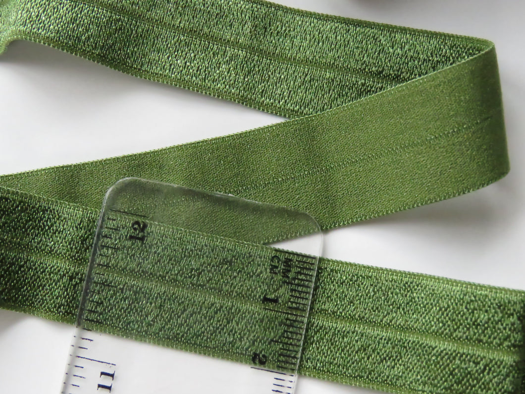 1m Military green 20mm Fold over elastic FOE elastic Foldover