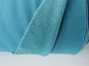 1.5m Lafayette teal 38% Merino 46% Polyester 16% elastane 250g sweatshirt- precut pieces only