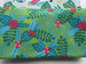 Flamingo Heaven Bundle of 5 Fat Quarters. Mixed prints- 100% cotton. 50 x 52cm per piece