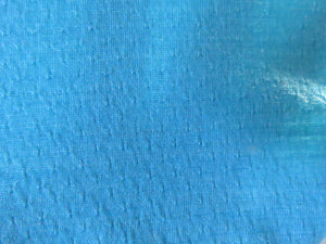1.5m Malibu Blue Eyelet 51% Merino 34% tencel 15% nylon 150g Knit Fabric 160cm