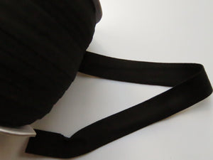 50 yard roll-MATTE approx. 45.6m Matte Black 20mm Fold over elastic FOE foldover elastic