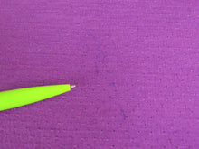 Load image into Gallery viewer, Reduced as faint dye mark- 68cm Vivid Purple Eyelet 51% Merino 34% tencel 15% nylon 150g Knit Fabric 165cm