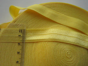 2.3m Buttercup Yellow 15mm wide fold over elastic foldover FOE