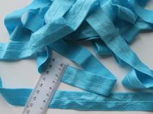 Load image into Gallery viewer, 4m Teal WIDER 25mm fold over elastic FOE foldover elastic