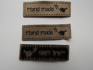 10  Bronze Hand made and bird with Twig Labels 50x 15mm