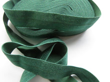 Load image into Gallery viewer, 1m Forest green 20mm Fold over elastic FOE elastic Foldover