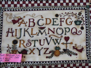 2 x Alphabet Panels  52cm wide  x 25cm long 100% cotton.