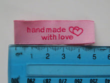 Load image into Gallery viewer, Mixed set of 9 pink hand made labels
