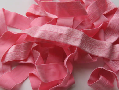 4.4m Pink WIDER 25mm fold over elastic FOE foldover elastic