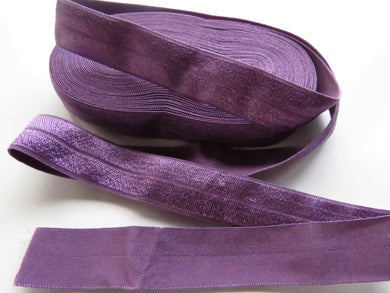 5m Amethyst Purple 20mm Fold over elastic FOE elastic Foldover