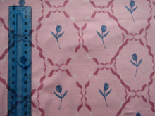 Load image into Gallery viewer, 2m Blue Tulip in Circle Print on 95% Ecovero viscose and 5% spandex 150cm