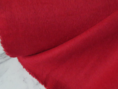 2.5m Jericho Red 80% Cashmere Wool and 20% viscose coat fabric - last piece left
