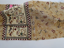 Load image into Gallery viewer, 2 x Alphabet Panels  52cm wide  x 25cm long 100% cotton.