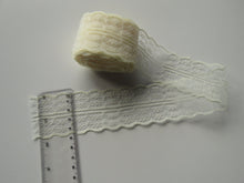 Load image into Gallery viewer, 8m Cream 45mm wide Lace Trim