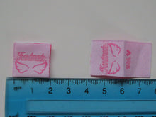 Load image into Gallery viewer, Mixed set of 9 pink hand made labels