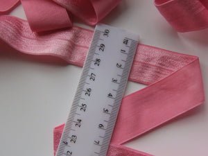 4.4m Pink WIDER 25mm fold over elastic FOE foldover elastic
