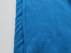 2m Bowron Bay Teal Blue 200g 100% merino jersey knit 130cm wide- precut length