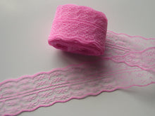 Load image into Gallery viewer, 8m Deep pink 45mm wide Lace Trim