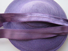 Load image into Gallery viewer, Purple 15mm wide fold over elastic foldover FOE- change menu for by metre, 5m or 10m