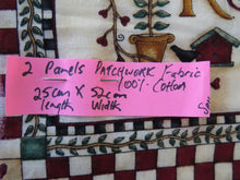 Load image into Gallery viewer, 2 x Alphabet Panels  52cm wide  x 25cm long 100% cotton.