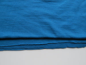 2m Bowron Bay Teal Blue 200g 100% merino jersey knit 130cm wide- precut length