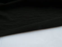 Load image into Gallery viewer, 52cm Garros Black 100% merino wool jersey knit fabric 165g