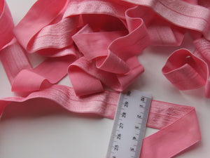 4.4m Pink WIDER 25mm fold over elastic FOE foldover elastic