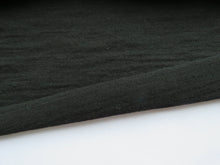 Load image into Gallery viewer, 52cm Garros Black 100% merino wool jersey knit fabric 165g