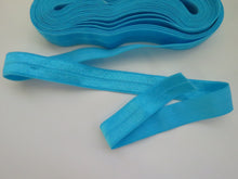 Load image into Gallery viewer, 10m Island Blue Fold over elastic 15mm foldover FOE