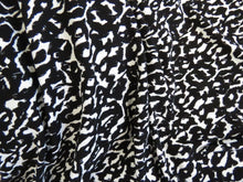 Load image into Gallery viewer, SALE 50% off- 1m Black and White safari print 95% Ecovero viscose and 5% spandex  stretch knit fabric 150cm (Copy) (Copy) (Copy) (Copy) (Copy)