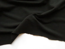 Load image into Gallery viewer, 1.5m Stratton Black 43% Merino 44% Tencil 6% elastane 7% Nylon Sweatshirting 280g 190cm wide