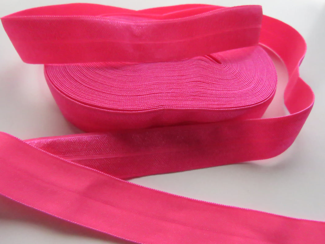 5m Virtual pink 20mm Fold over elastic FOE elastic Foldover