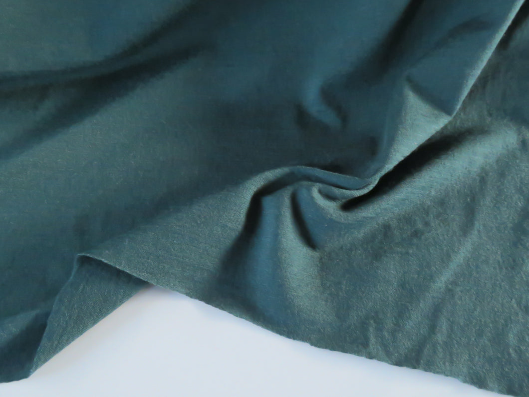 2m Sherwood Forest Greem 85% merino 15% core spun nylon 150g jersey knit -165cm- precut