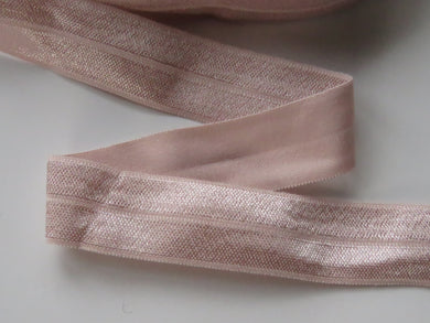 5m Pearl pink 20mm Fold over elastic FOE elastic Foldover