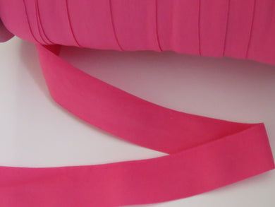 1m Bright Pink Matte Fold over elastic FOE Foldover elastic 20mm