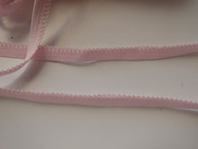 Load image into Gallery viewer, 3.5m Baby pink Stretch lace Elastic trim 6mm wide- underwear, crafts etc.