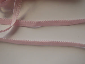 3.5m Baby pink Stretch lace Elastic trim 6mm wide- underwear, crafts etc.