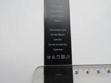 Load image into Gallery viewer, 10 Black Satin washing instructions and 10 White Made with New Zealand Merino wool labels
