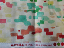 Load image into Gallery viewer, Sale 50% off- 1.18m Mixed Colour rectangle print on cream background 100% cotton drill