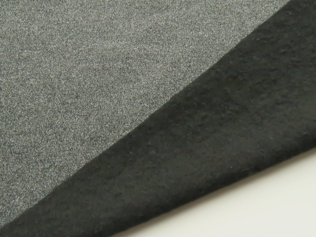 Save - 1.5m Stirling Charcoal 38% merino 54% polyester 8% elastane BRUSHED back sweatshirt- has dye flaw Please message to order if error on checkout.