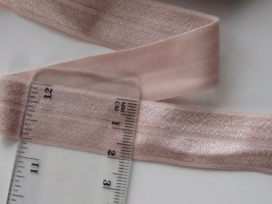 4.5m Pearl pink 20mm Fold over elastic FOE elastic Foldover