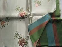 Load image into Gallery viewer, 1.7m long x 74cm wide Champagne Chinese brocade with floral print