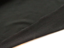 Load image into Gallery viewer, 1.5m Stratton Black 43% Merino 44% Tencil 6% elastane 7% Nylon Sweatshirting 280g 190cm wide