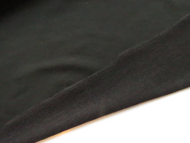 2m Stratton Black 43% Merino 44% Tencil 6% elastane 7% Nylon Sweatshirting 280g 190cm wide