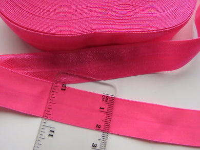 4.1m Virtual pink 20mm Fold over elastic FOE elastic Foldover