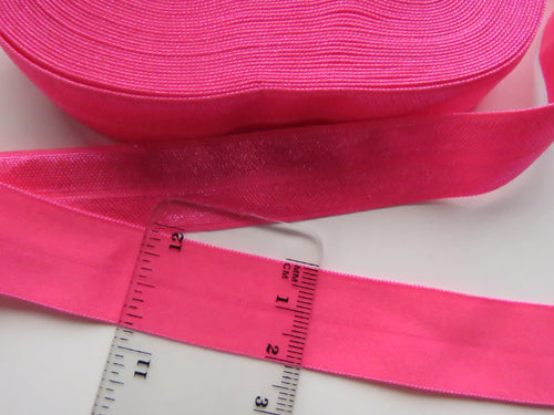 1.9m Virtual pink 20mm Fold over elastic FOE elastic Foldover